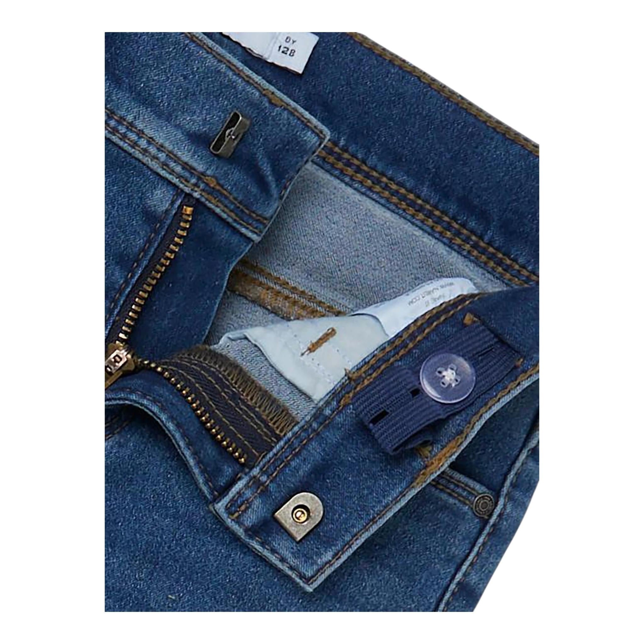 NAME IT jeans tinta unita con girovita regolabile Blu per Bambino 13210232 BLU NAME IT