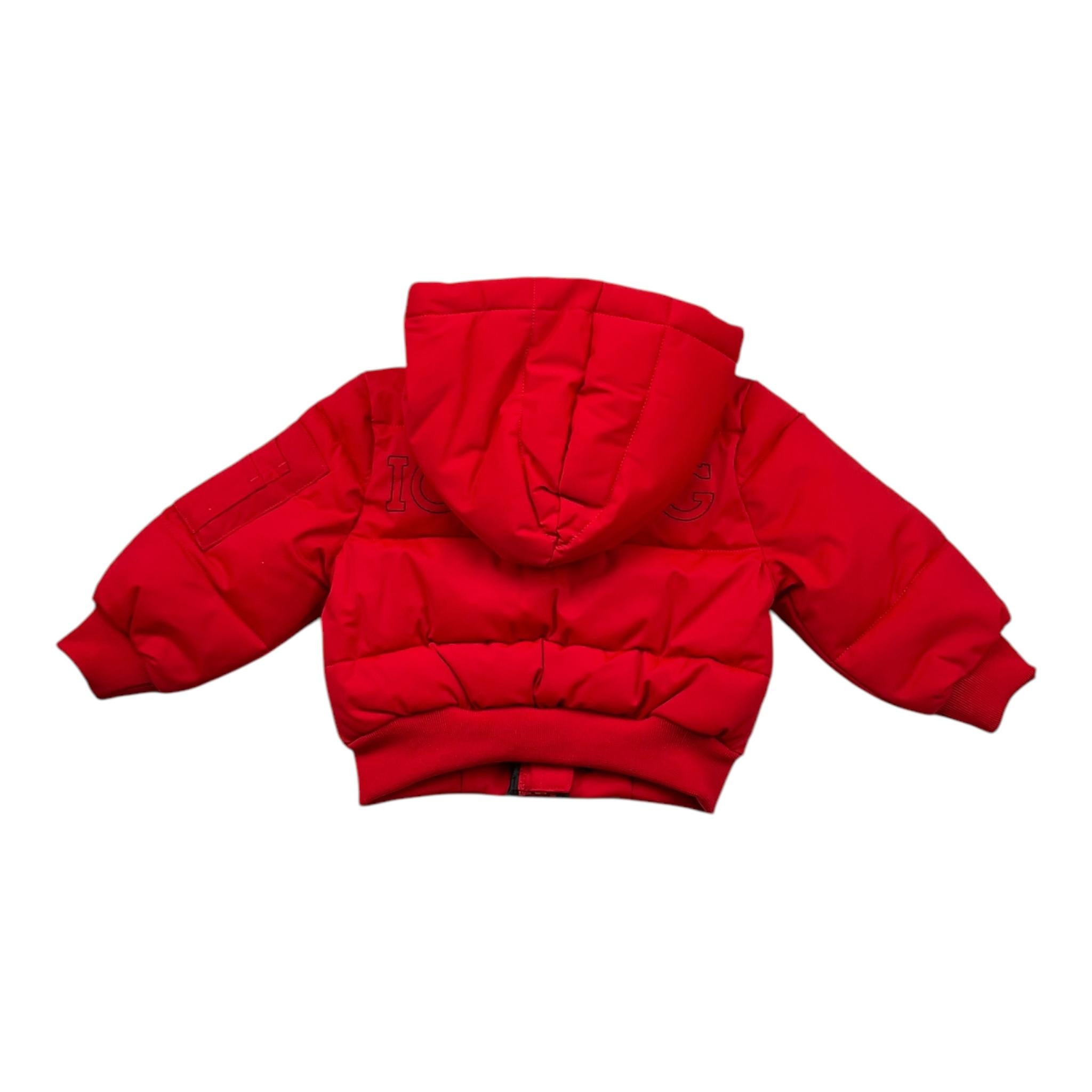 ICEBERG giubbino tinta unita con zip e cappuccio Rosso per Neonato GBICE5311B ROSSO ICEBERG