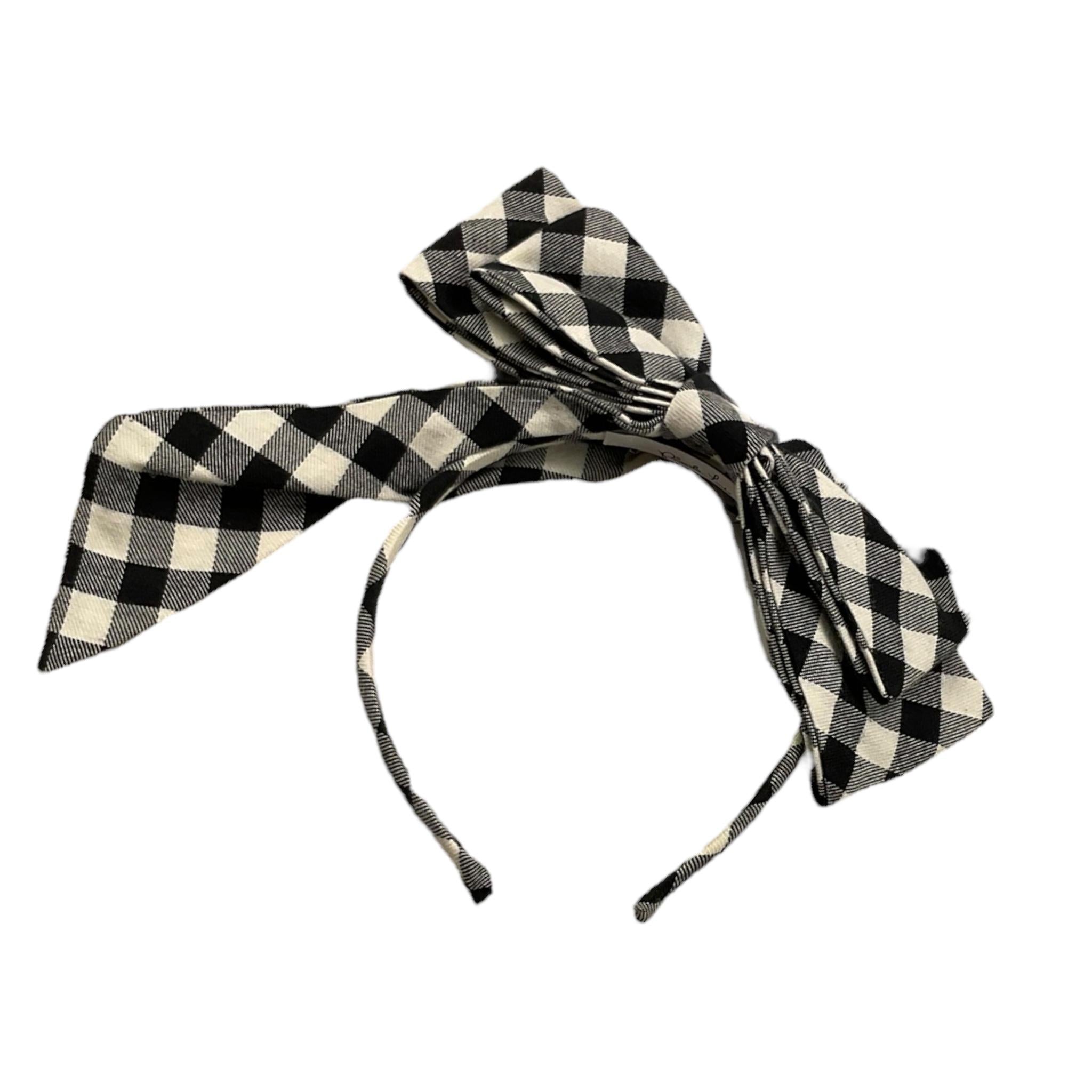 PICCOLA LUDO cerchietto fantasia quadretti Bianco/nero per Bambina BS8WA018 BIANCO/NERO PICCOLA LUDO