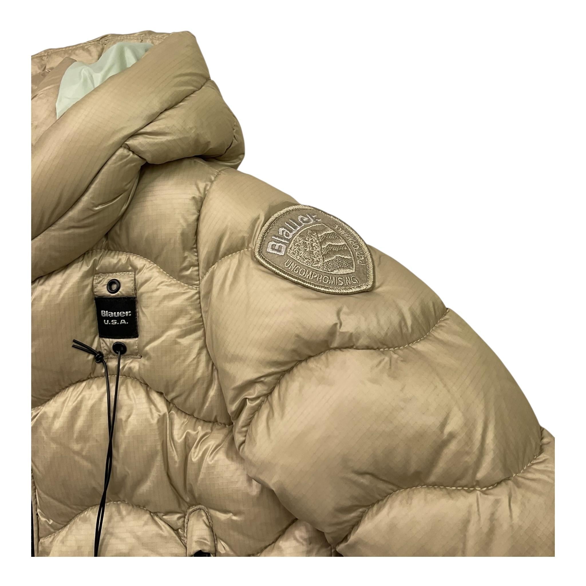 BLAUER giubbino tinta unita con cappuccio Beige per Bambina 24WBLGC02513 BEIGE BLAUER