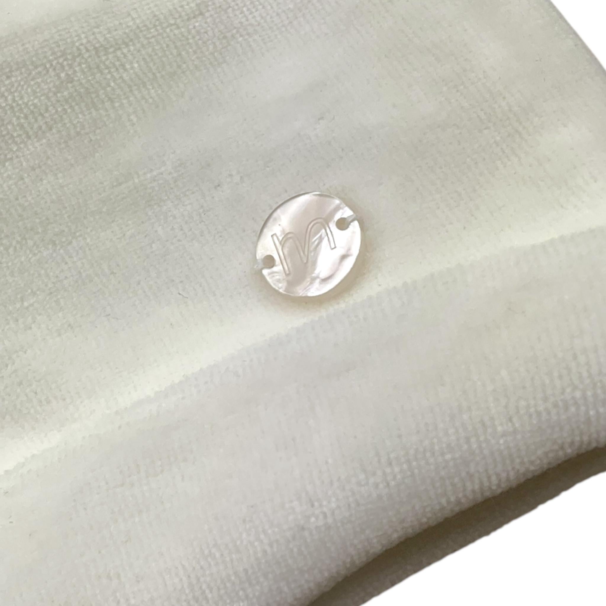 MINI BANDA cappello tinta unita in velluto Bianco per Neonato 3A306 BIANCO MINI BANDA