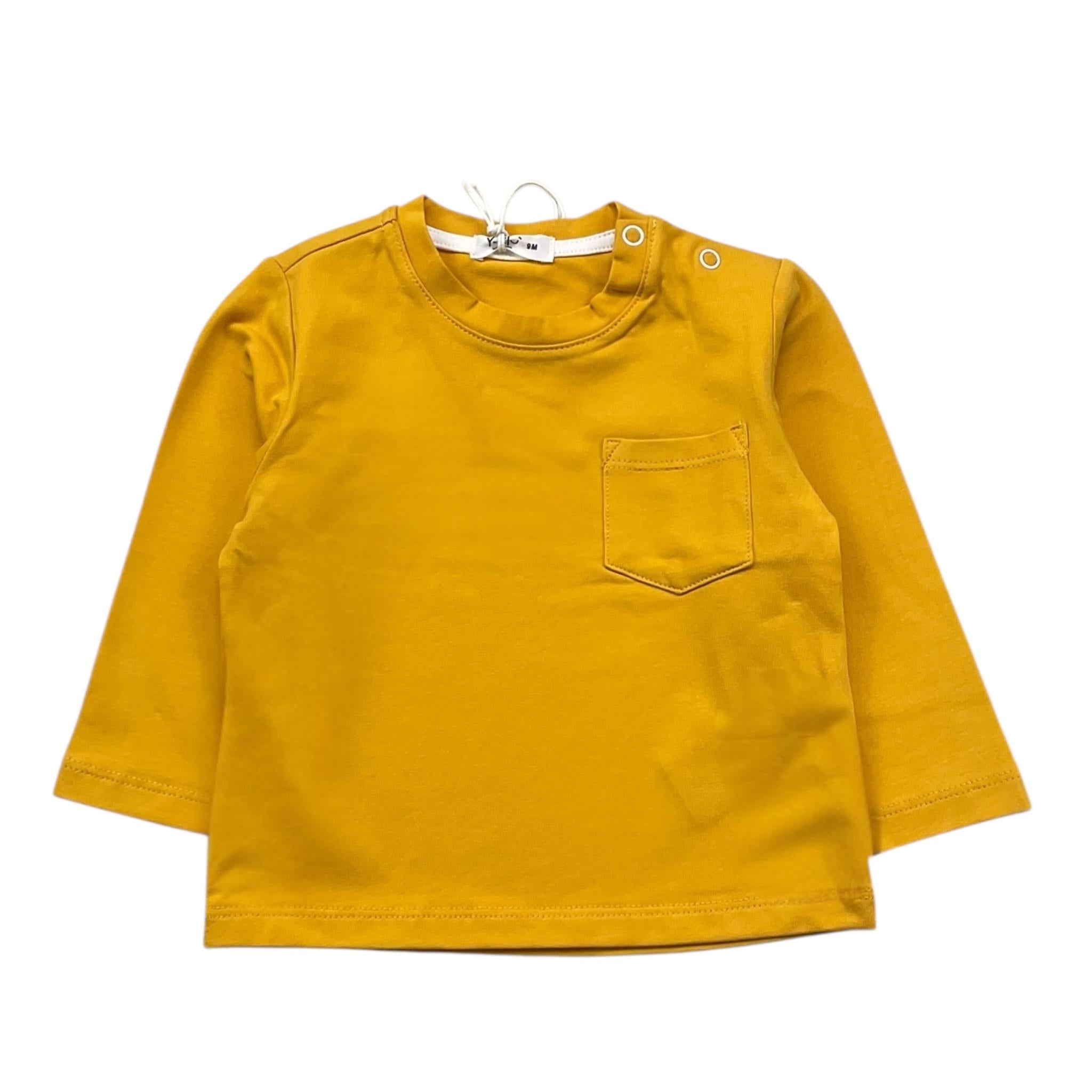 Y-CLU shirt girocollo tinta unita con taschino Giallo per Neonato BYN10738 GIALLO Y-CLU