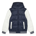 TOMMY HILFIGER giubbino tinta unita con cappuccio e maniche in contrasto Blu per Bambino KB0KB09465XX BLU TOMMY HILFIGER