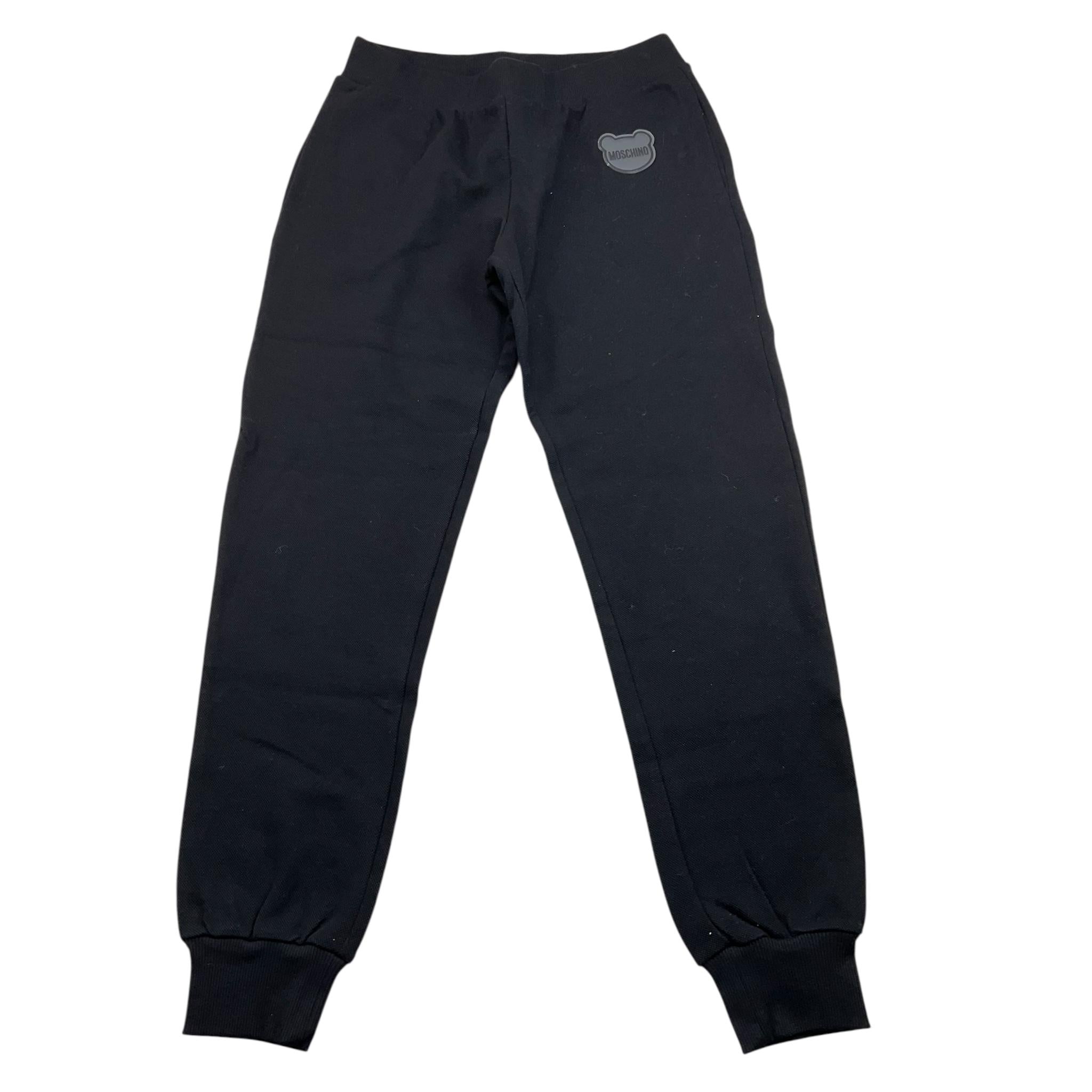 MOSCHINO pantalone tuta tinta unita Nero per Bambino PA3MEP NERO MOSCHINO