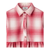 IL GUFO abito modello camicia bicolore con fantasia Bianco/fuxia per Neonata A24VL593W3069N BIANCO/FUXIA IL GUFO
