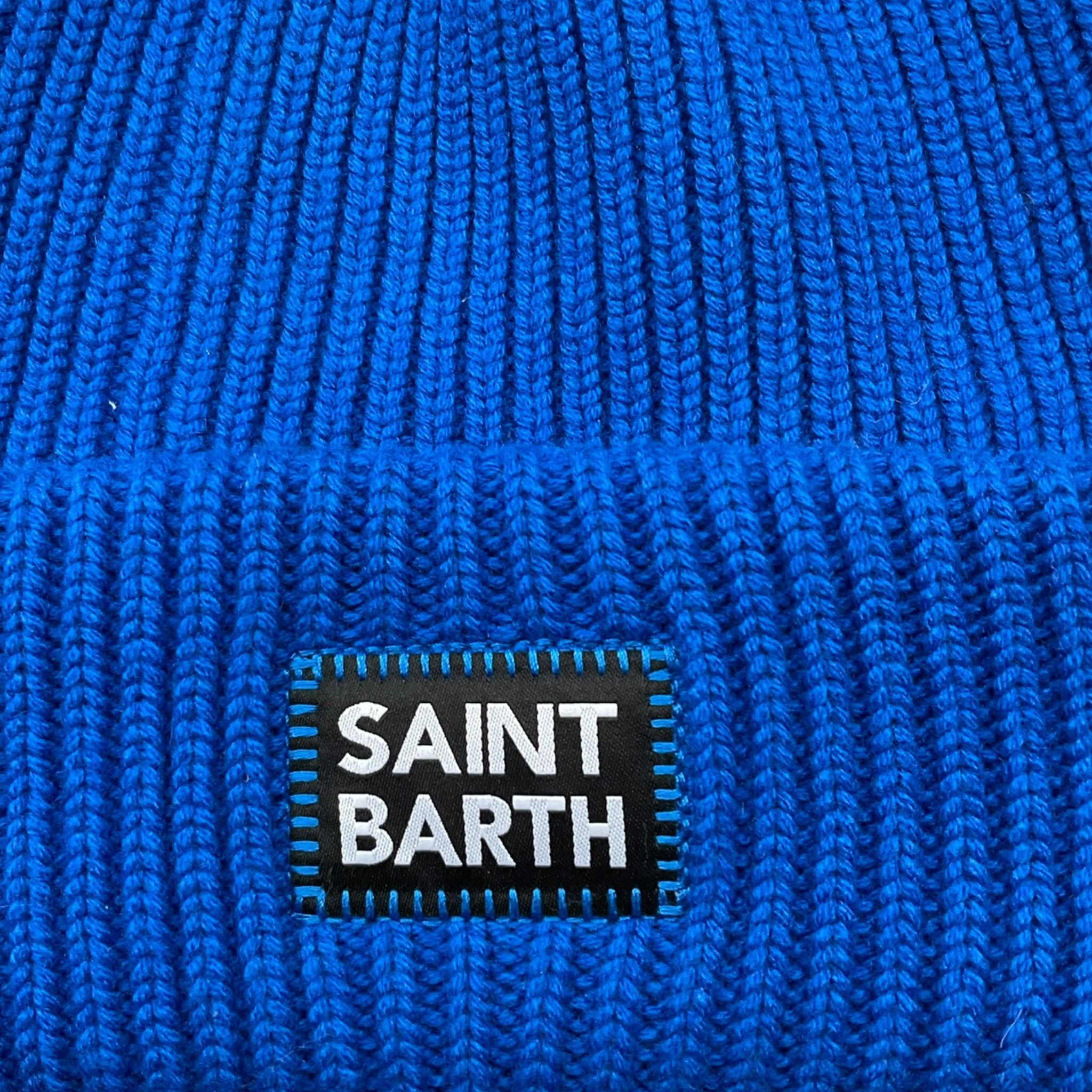 SAINT BARTH cappello tinta unita con stampa Cobalto per Bambino BRR0001 COBALTO SAINT BARTH