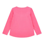 GUESS shirt girocollo tinta unita con stampa Fuxia per Neonata K4YI11K6YW4X FUXIA GUESS