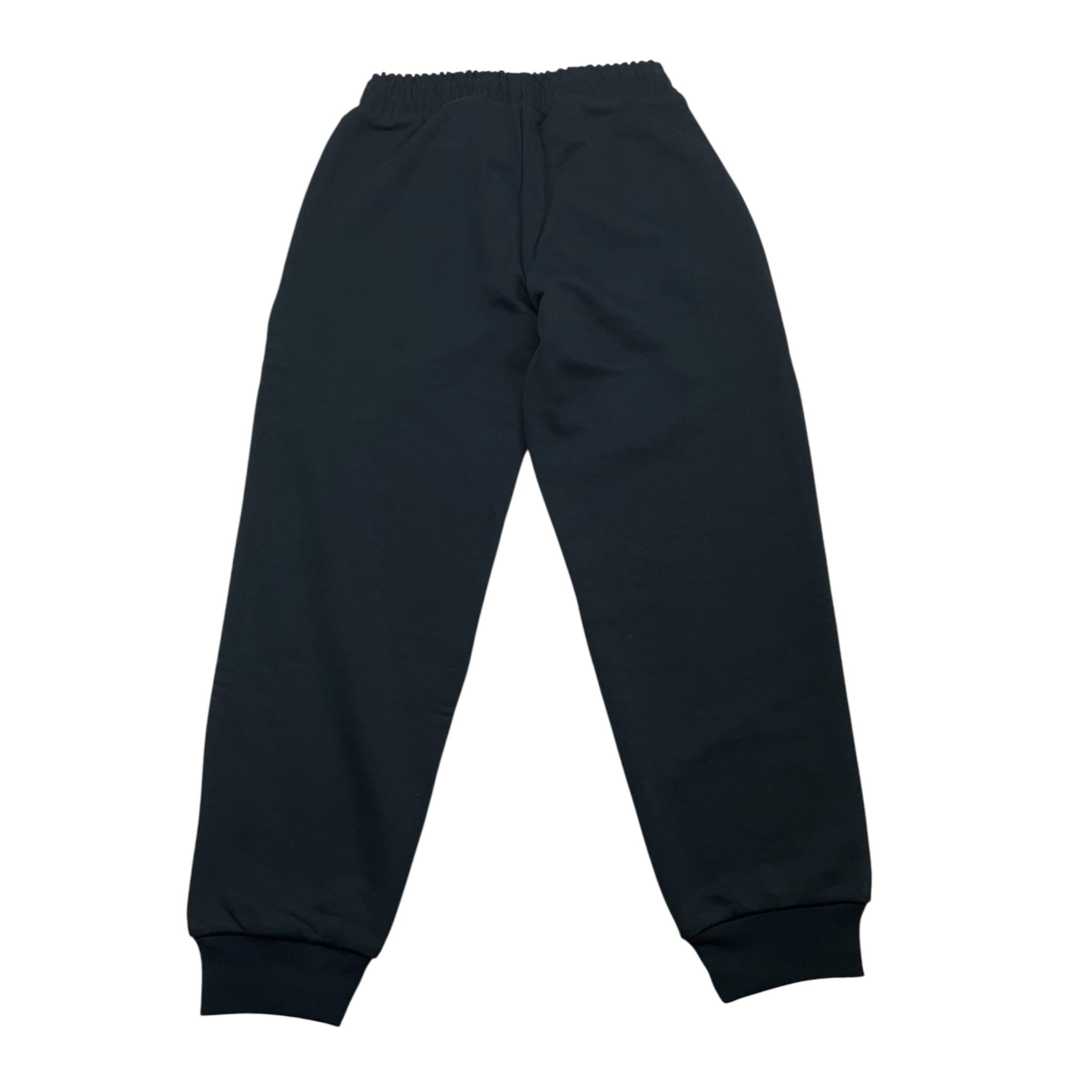 ICEBERG pantalone tuta tinta unita con stampa Nero per Bambino PFICE5316JXX NERO ICEBERG