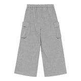 IL GUFO pantalone modello a palazzo tinta unita con tasconi Grigio per Bambina A24PL432W0003 GRIGIO IL GUFO