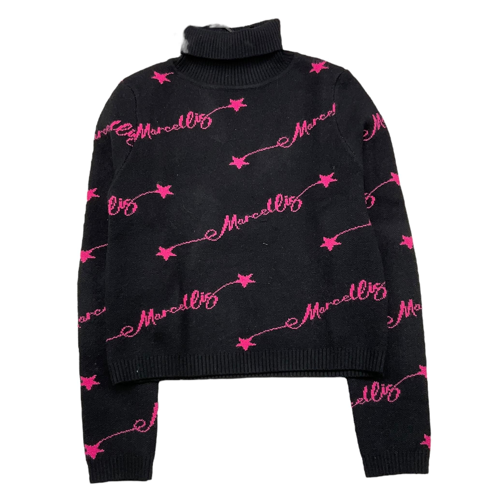MARC ELLIS maglia collo alto tinta unita logata Nero per Bambina JMJSW00172X NERO MARC ELLIS