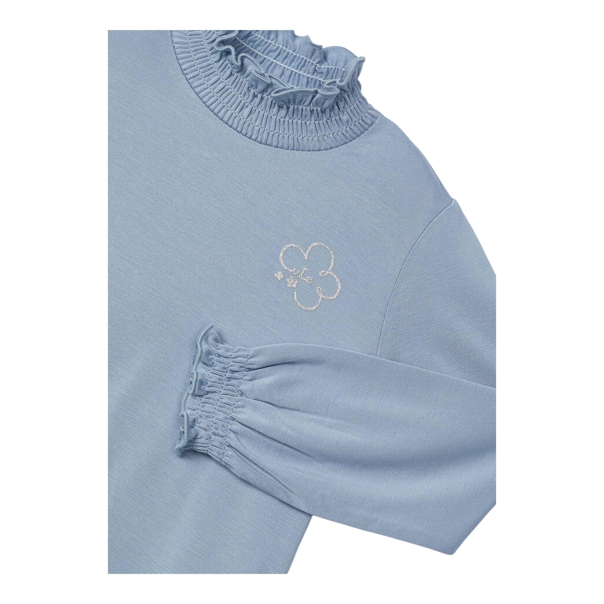 MAYORAL shirt mezzocollo tinta unita con brillantini Azzurro per Neonata 145XN AZZURRO MAYORAL