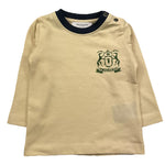 TRUSSARDI shirt girocollo tinta unita con stampa Panna per Neonato TIA25128TS PANNA TRUSSARDI