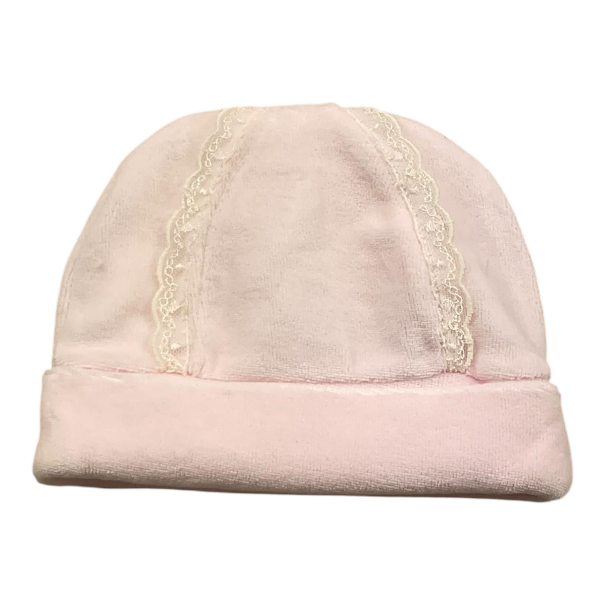 LALALU' cappello tinta unita in ciniglia Rosa per Neonata CAL06N ROSA LALALU'