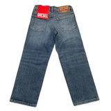 DIESEL jeans tinta unita con strappi Blu per Bambino J01923 BLU DIESEL