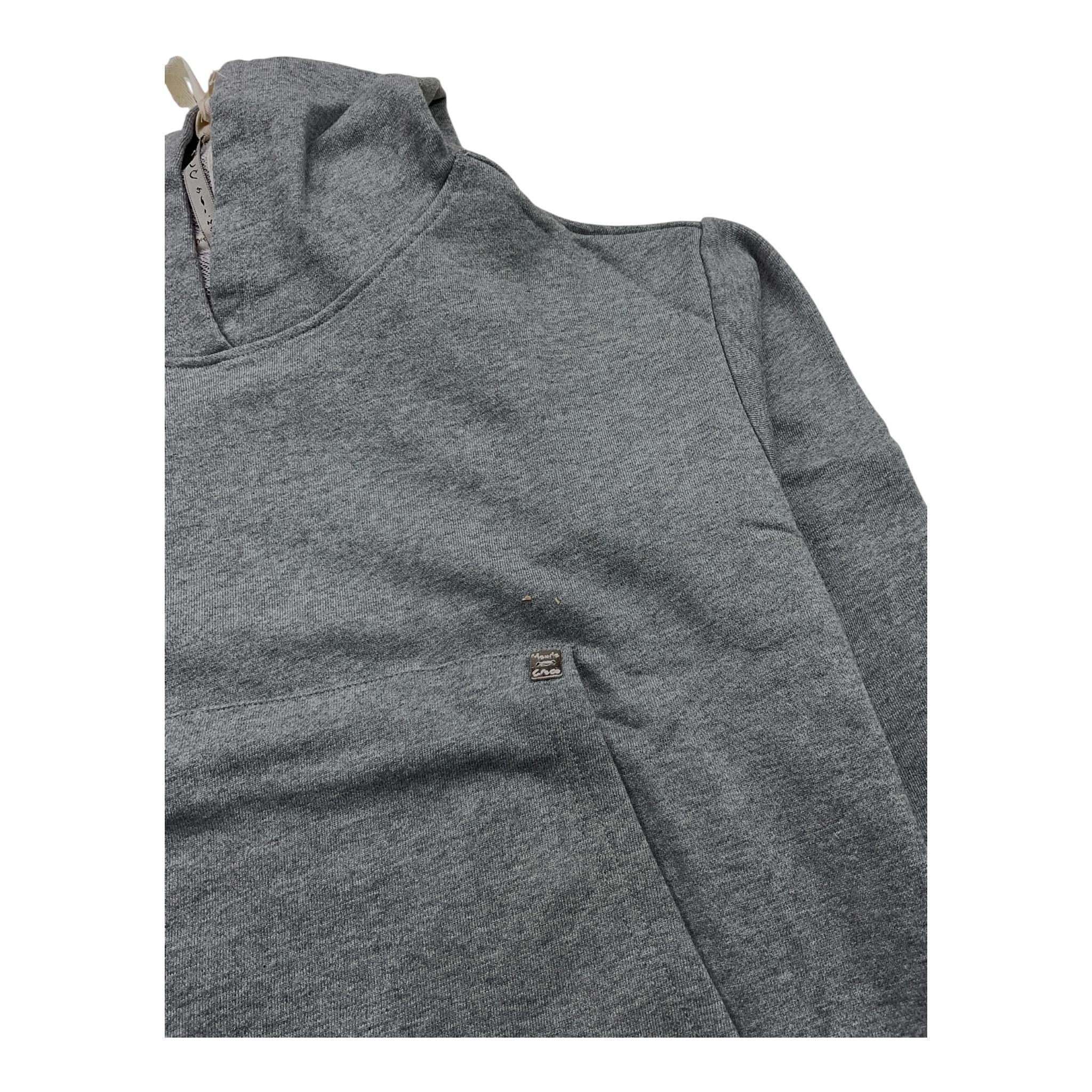 MANILA GRACE felpa chiusa con cappuccio tinta unita Grigio per Bambina MFJF24W124 GRIGIO MANILA GRACE