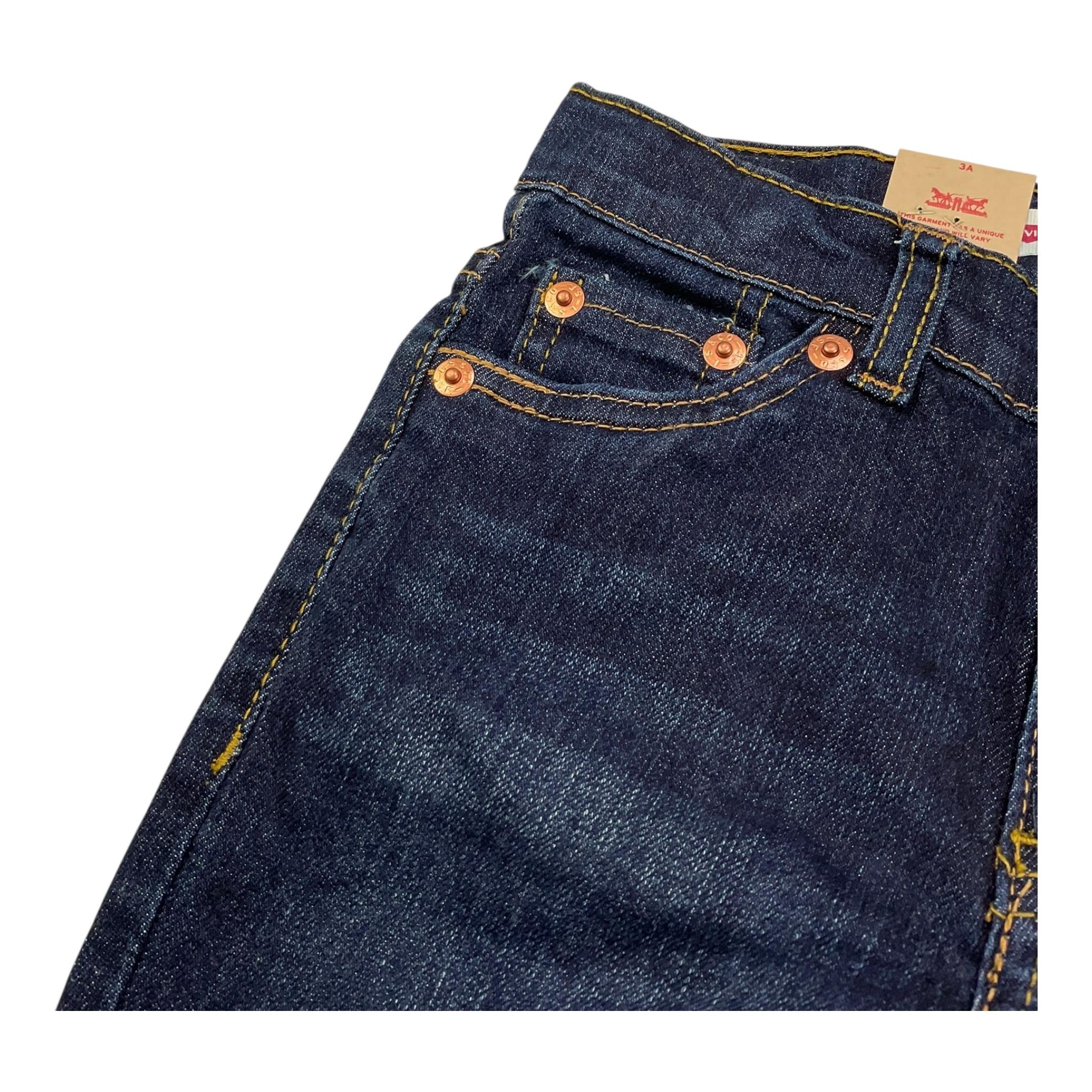 LEVI'S jeans tinta unita con girovita regolabile Blu per Bambino 8E6728 BLU LEVI'S