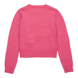 DIESEL maglia tinta unita girocollo con logo Fuxia per Bambina J02084X FUXIA DIESEL