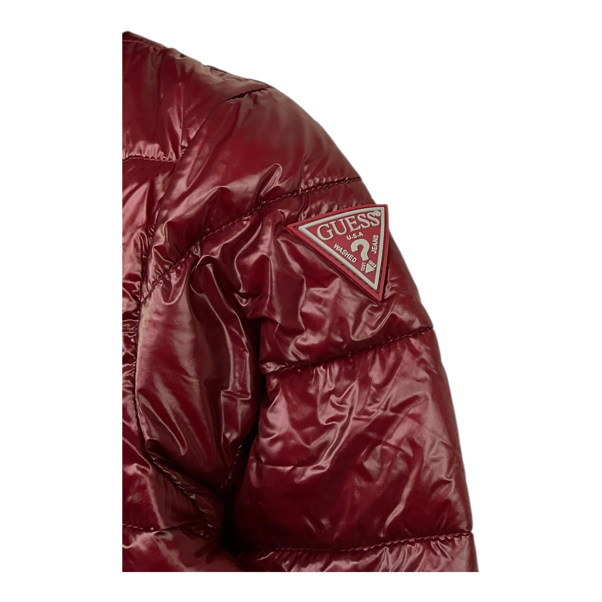 GUESS giubbino tinta unita con cappuccio Bordeaux per Bambino L2YL11WEJK0 BORDEAUX GUESS