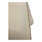 LITTLE BEAR coperta tinta unita con ricami in contrasto Panna per Neonato 9120 PANNA LITTLE BEAR