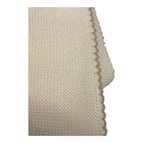 LITTLE BEAR coperta tinta unita con ricami in contrasto Panna per Neonato 9120 PANNA LITTLE BEAR