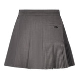 FUN & FUN gonna tinta unita con plisset Grigio per Bambina FJSK00451 GRIGIO FUN & FUN
