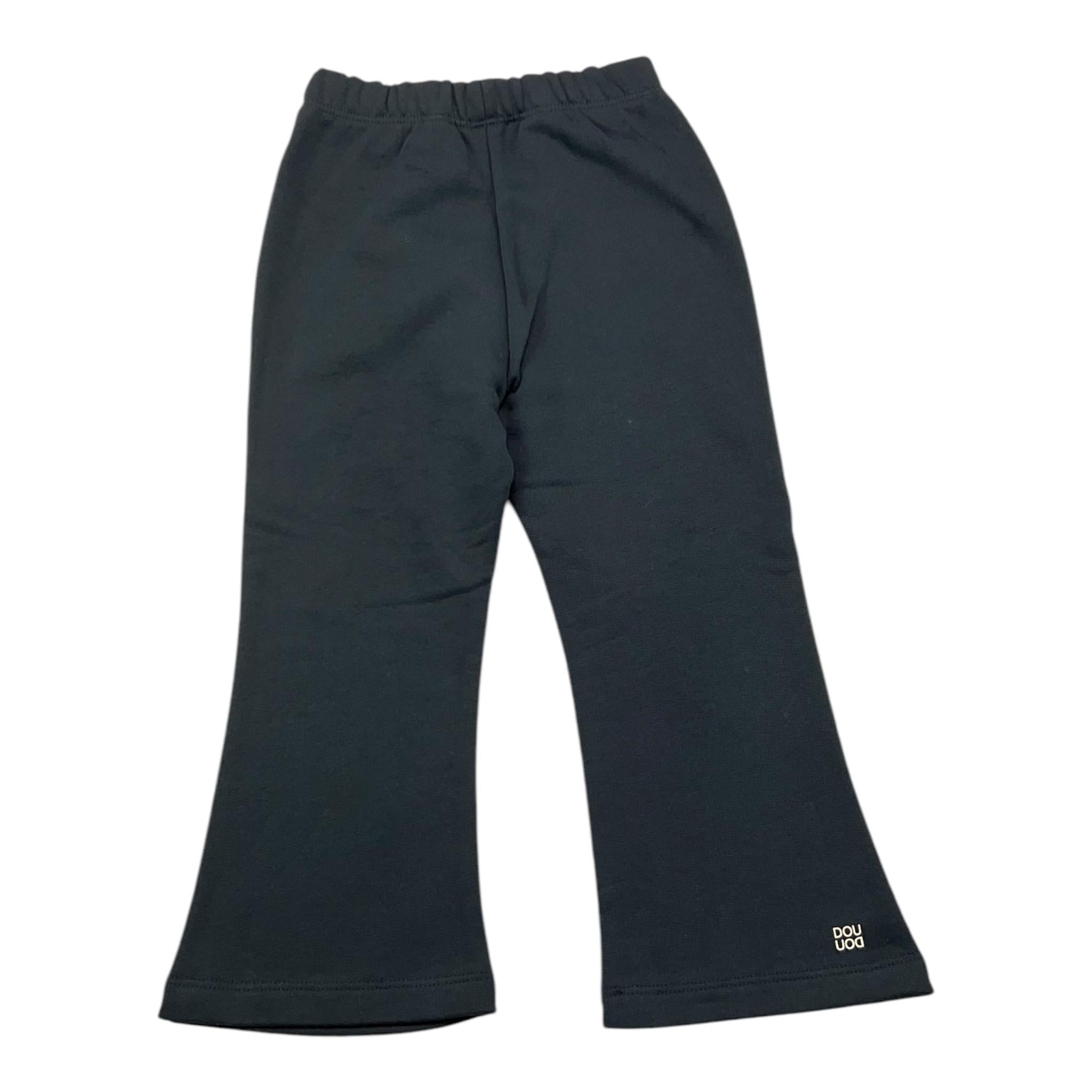 DOU DOU pantalone tuta modello zampa tinta unita Blu per Bambina DV6A11 BLU DOU DOU