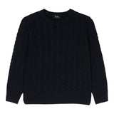 IL GUFO maglia tinta unita con trecce Blu per Bambino A24MA332EM220J BLU IL GUFO