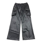 TWINSET pantalone tinta unita in ecopelle Nero per Bambina 242GJ2154X NERO TWINSET