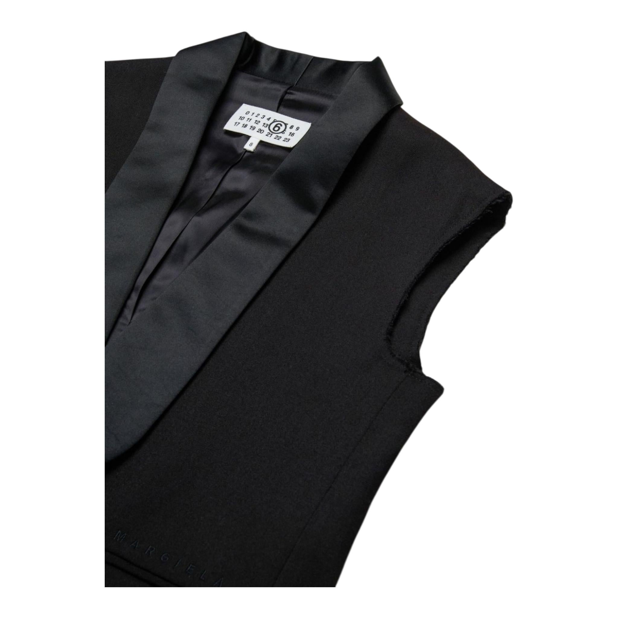 MAISON MARGIELA gilet tinta unita Nero per Bambina M60611 NERO MAISON MARGIELA