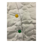 MOSCHINO giubbino tinta unita con bottoni e cappuccio Bianco per Neonato MUS030 BIANCO MOSCHINO