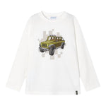 MAYORAL shirt girocollo tinta unita con stampa in contrasto Bianco per Neonato 4052 BIANCO MAYORAL