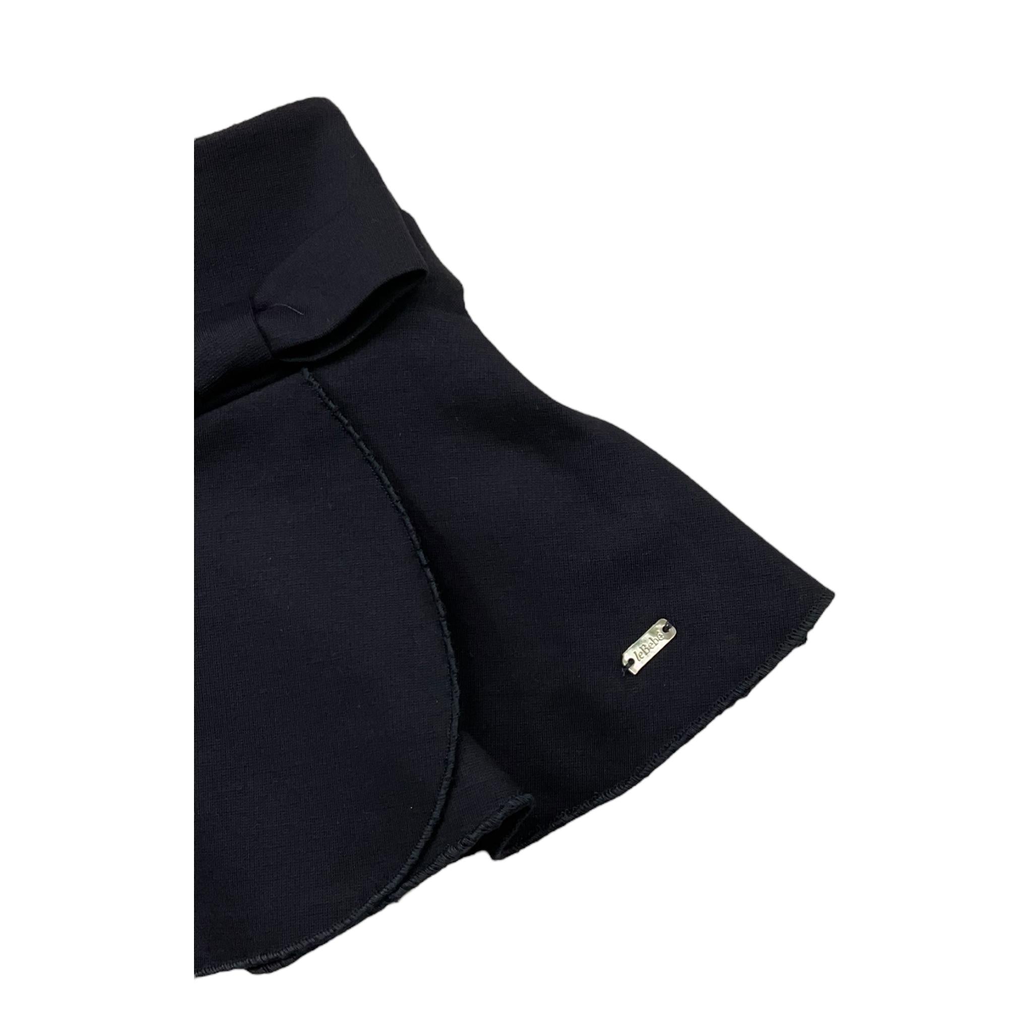 LE BEBE' gonna tinta unita con fiocco Blu per Neonata LBG6107 BLU LE BEBE'