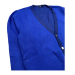 NEVER TOO cardigan tinta unita scollo a v Blu per Bambino NT2071R BLU NEVER TOO