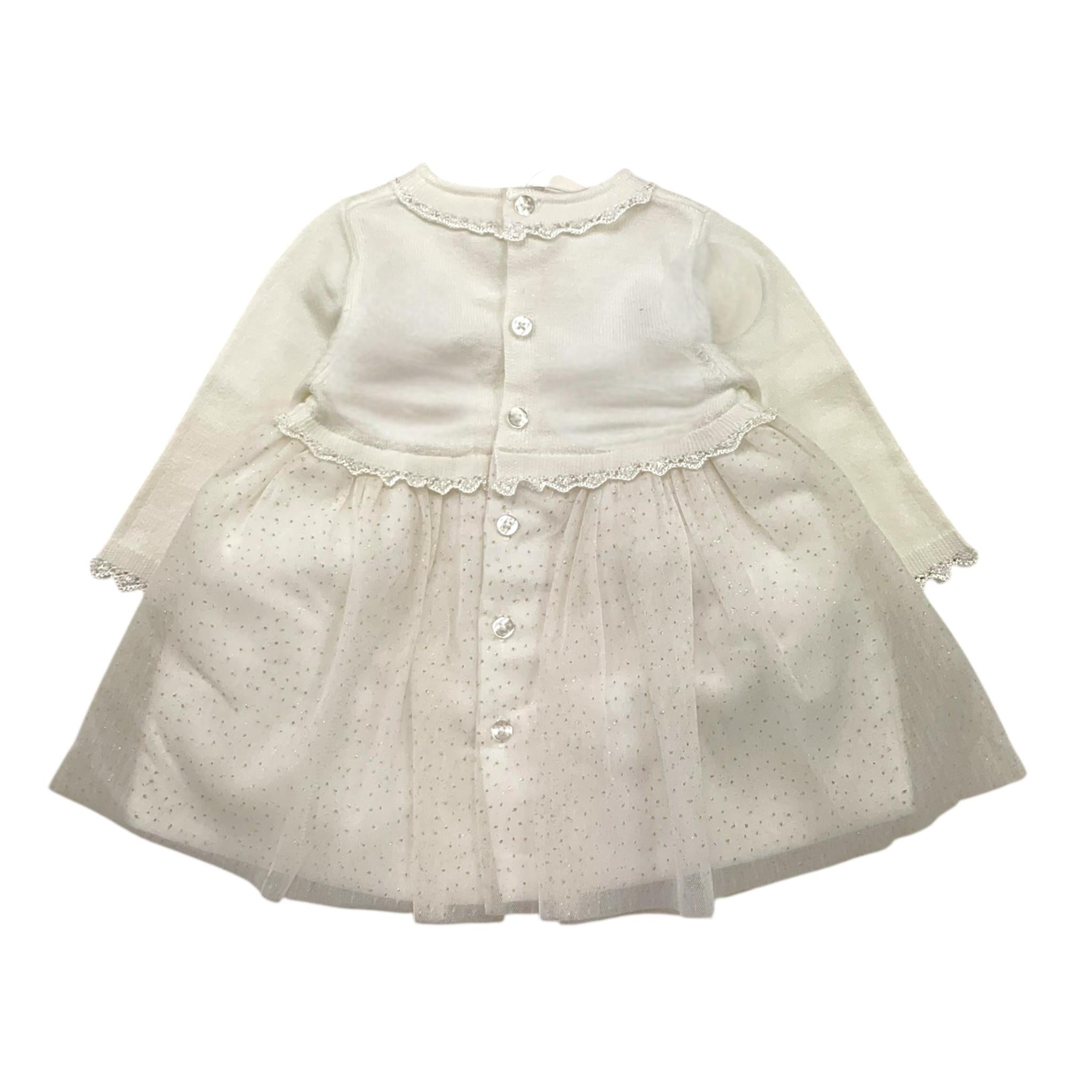 MAYORAL abito tinta unita con tulle Bianco per Neonata 2806680X BIANCO MAYORAL