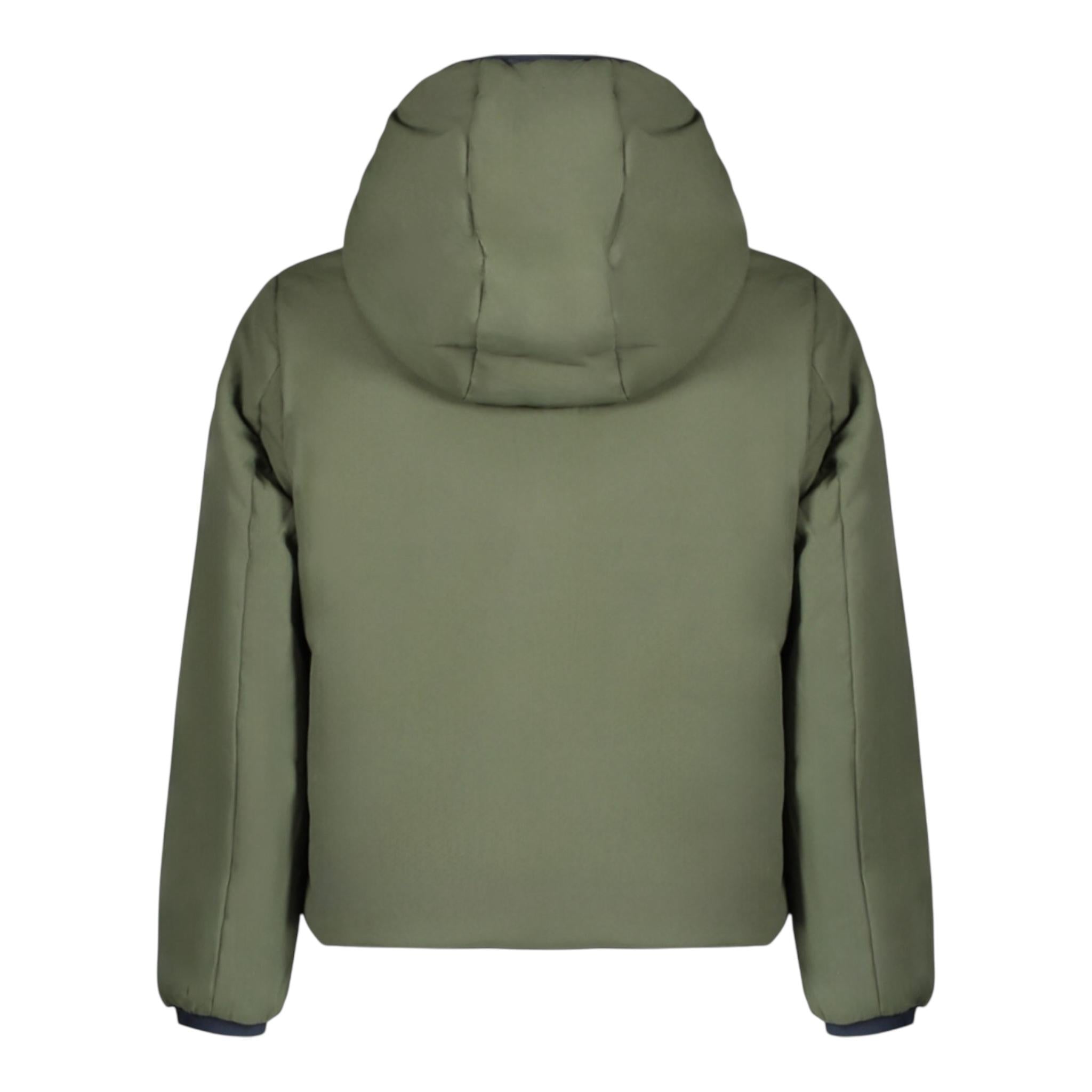 K-WAY giubbino reversibile bicolore con cappuccio Blu/verde per Bambino K71337WXXX BLU/VERDE K-WAY