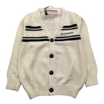 CESARE PACIOTTI cardigan tinta unita con logo Panna per Neonato MGP5361BN PANNA CESARE PACIOTTI