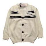 CESARE PACIOTTI cardigan tinta unita con logo Panna per Neonato MGP5361BN PANNA CESARE PACIOTTI