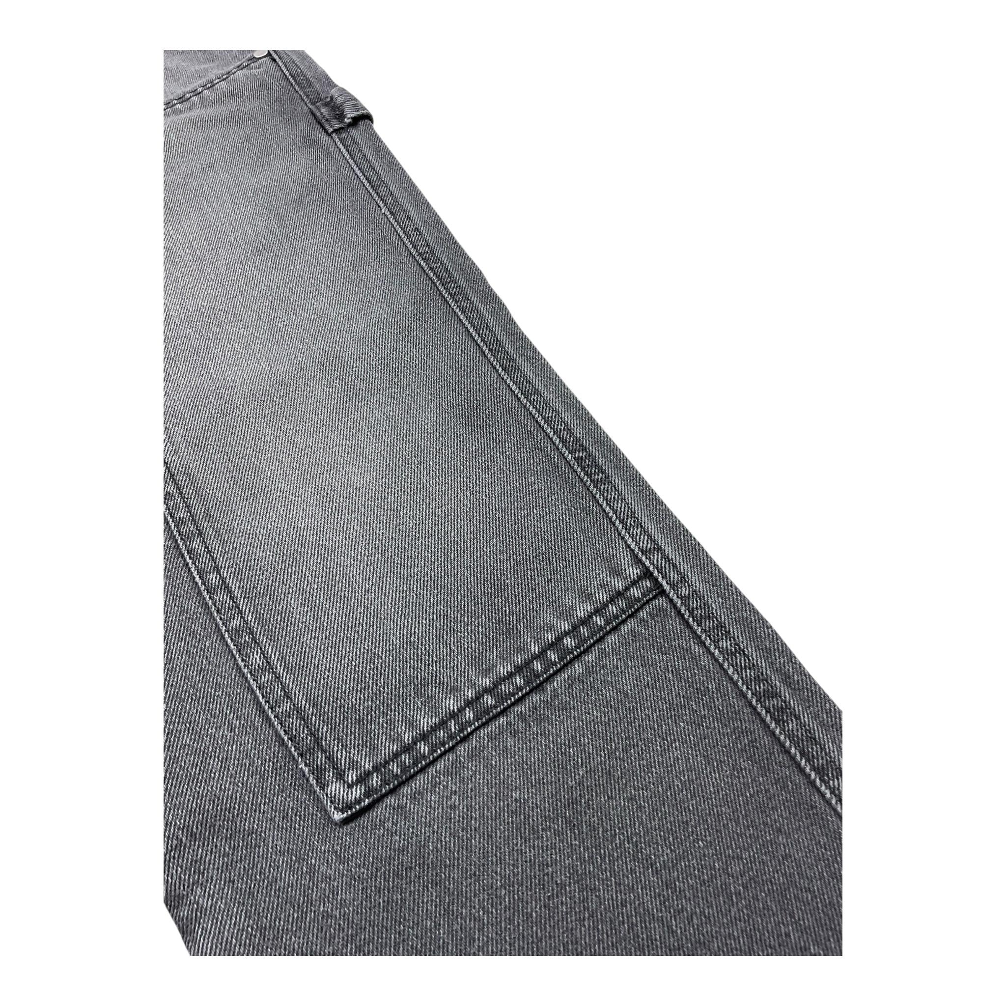 I'M BRIAN jeans tinta unita con girovita regolabile Grigio per Bambino JL2324 GRIGIO I'M BRIAN