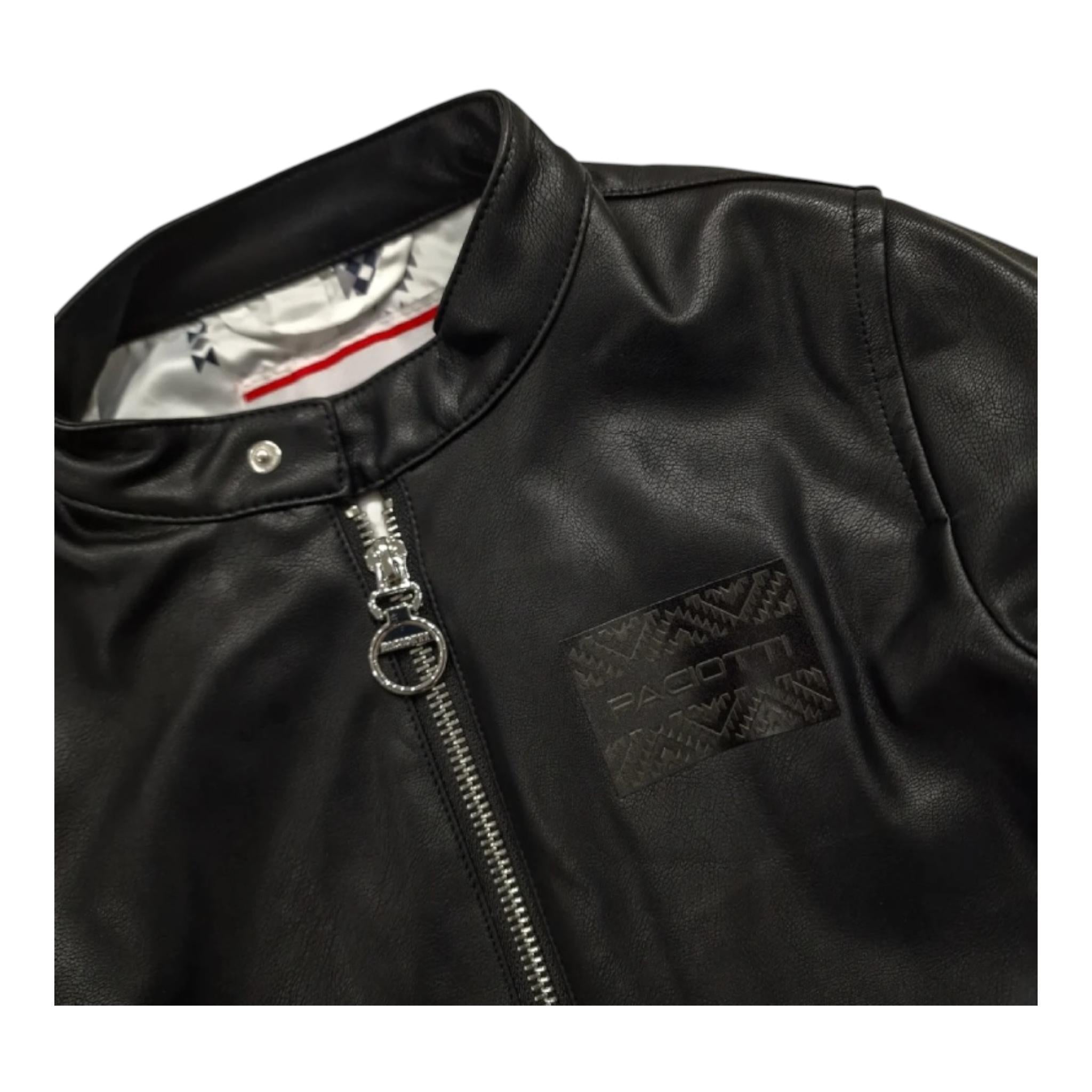 Cesare Paciotti Chiodo In Pelle Tinta Unita Nero per Bambino DBP4153J NERO CESARE PACIOTTI