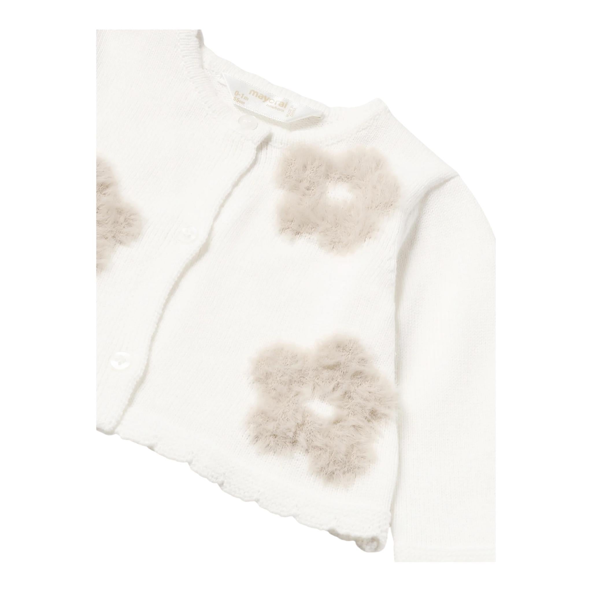 MAYORAL completo 3pz body-salopette-coprispalle Bianco per Neonata 2608X BIANCO MAYORAL