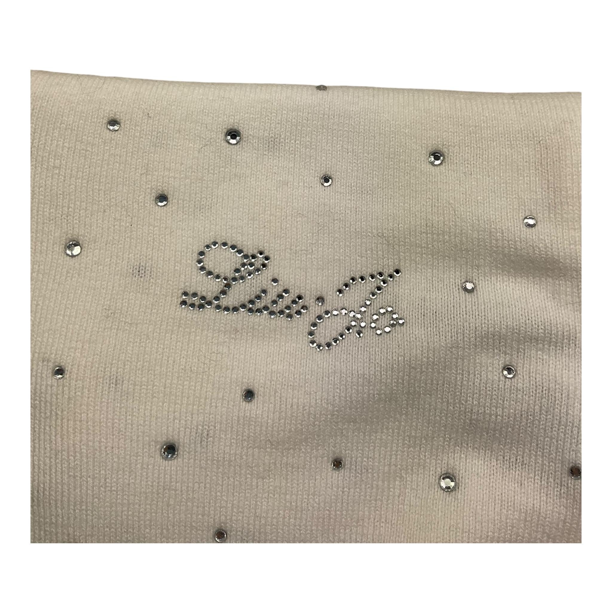 LIU JO sciarpa tinta unita cn brillantini Panna per Bambina K67010 PANNA LIU JO