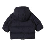 EMPORIO ARMANI giubbino tinta unita con cappuccio e loghi Blu per Neonato 6DHKJ3 BLU EMPORIO ARMANI