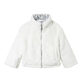 TWINSET giubbino reversbile con cappuccio bicolore Bianco/argento per Bambina 242GJ2210 BIANCO/ARGENTO TWINSET