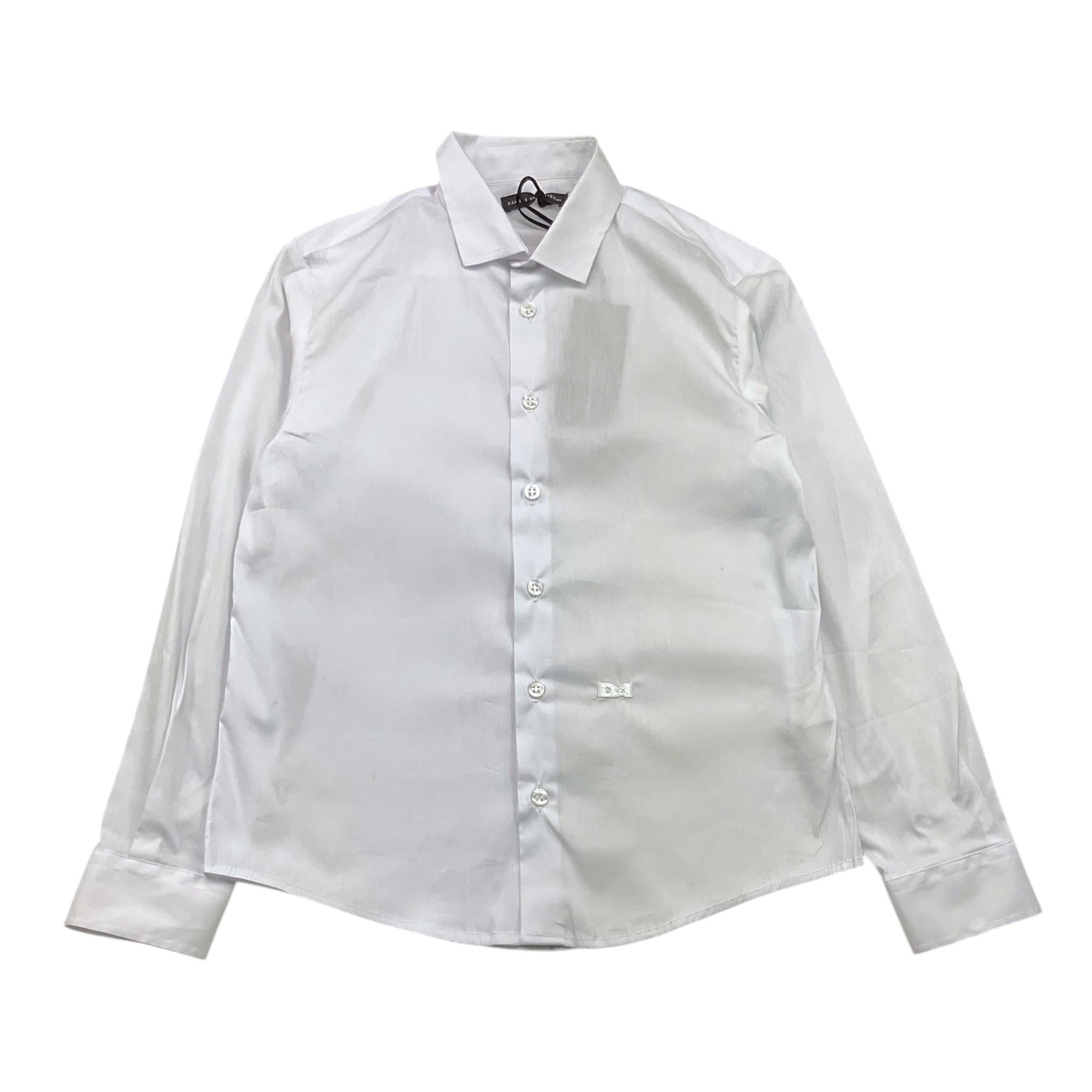 DANIELE ALESSANDRINI camicia tinta unita Bianco per Bambino 1235C00058 BIANCO DANIELE ALESSANDRINI