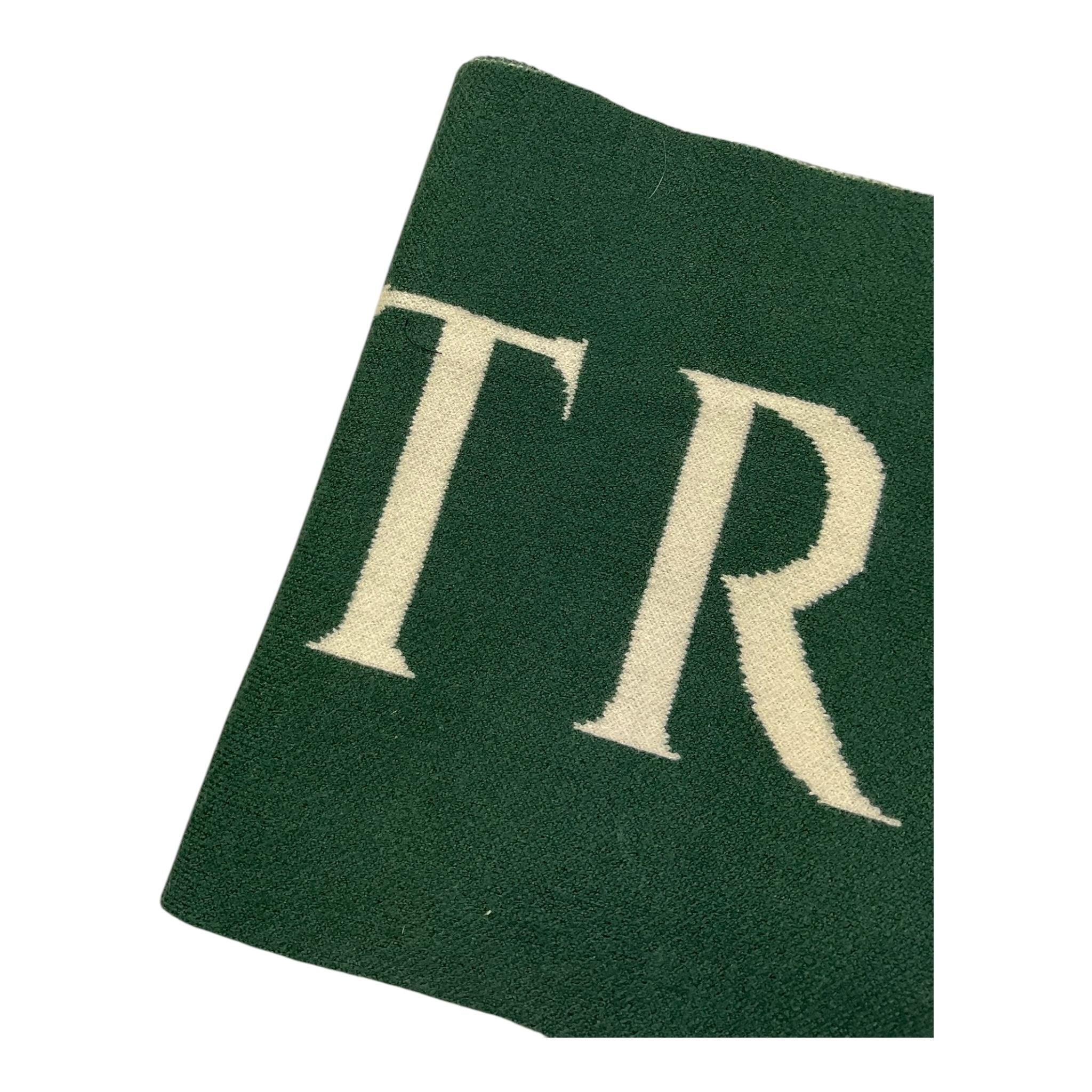 TRUSSARDI sciarpa tinta unita con logo Verde per Bambino TBA25055SC VERDE TRUSSARDI