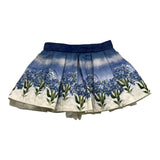 MONNALISA gonna tinta unita con stampa Blu per Bambina 11B702 BLU MONNALISA