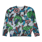 SAINT BARTH maglia tinta unita con stampa avengers Azzurro per Bambino DOU0019 AZZURRO SAINT BARTH