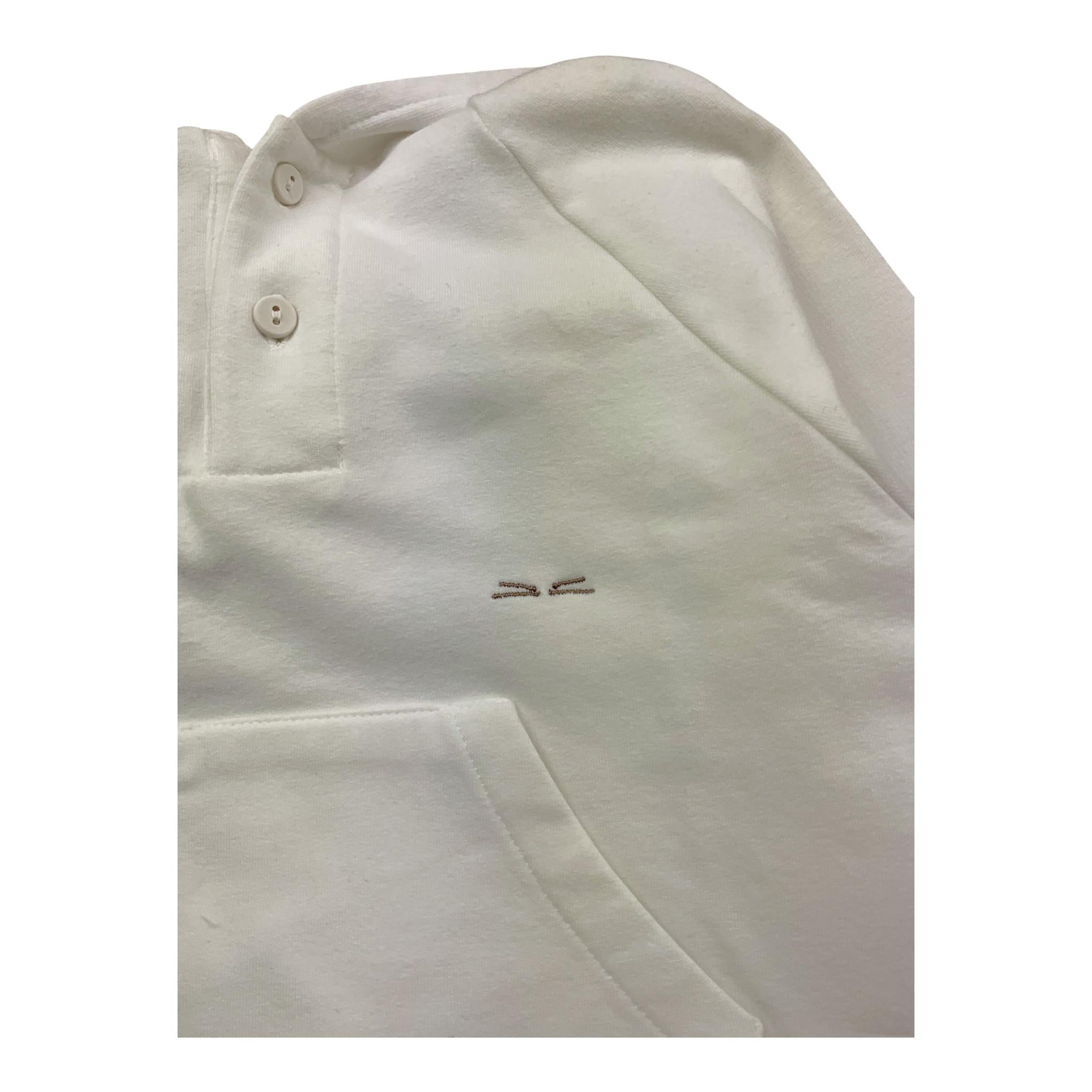 TEDDY E MINOU tutina tinta unita con cappuccio Bianco per Neonato I24TU042M7015 BIANCO TEDDY E MINOU