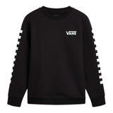 VANS felpa chiusa girocollo tinta unita con logo Nero per Bambino VN000K98BLK NERO VANS