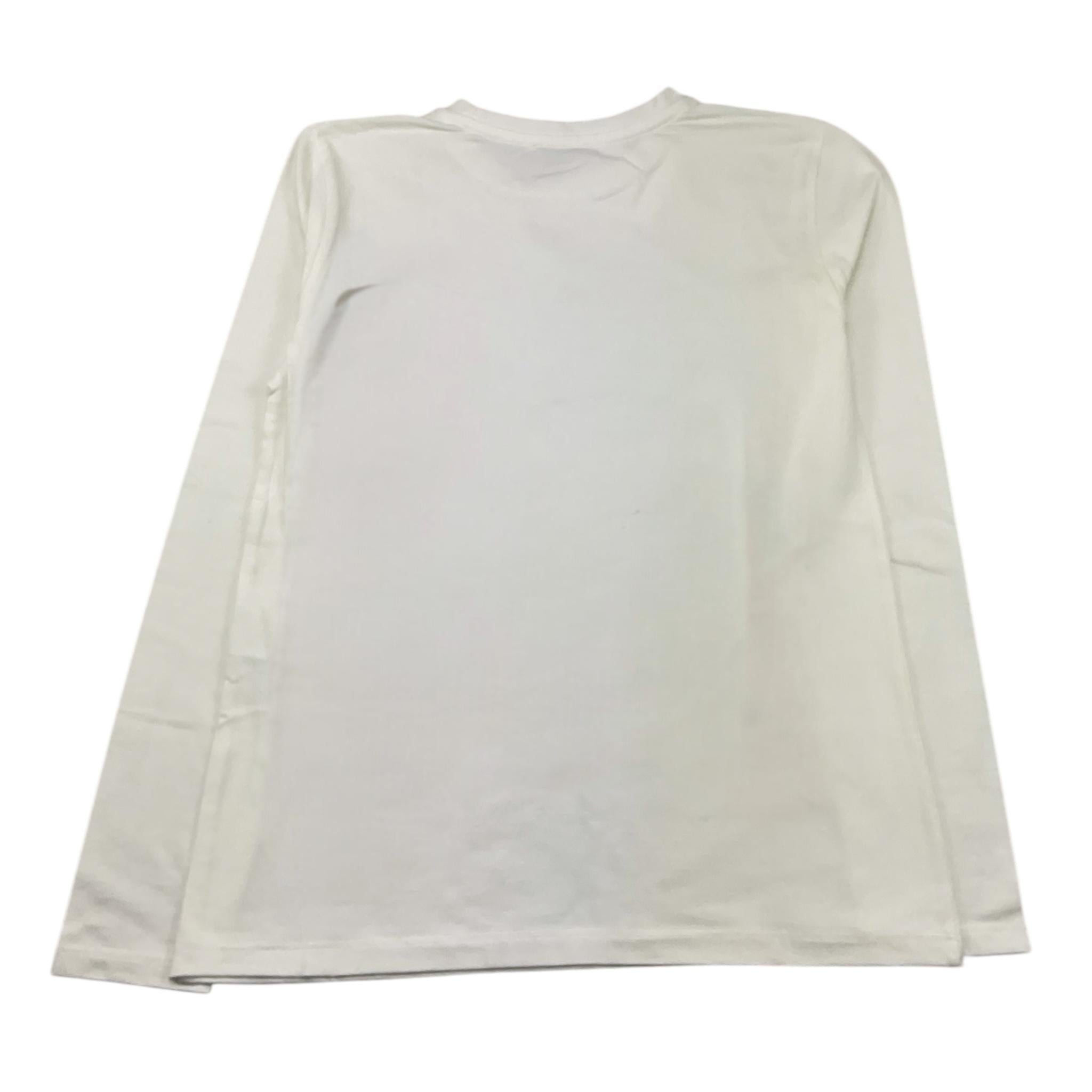 JANICE shirt girocollo tinta unita con stampa in contrasto Panna per Bambina JN554R PANNA JANICE
